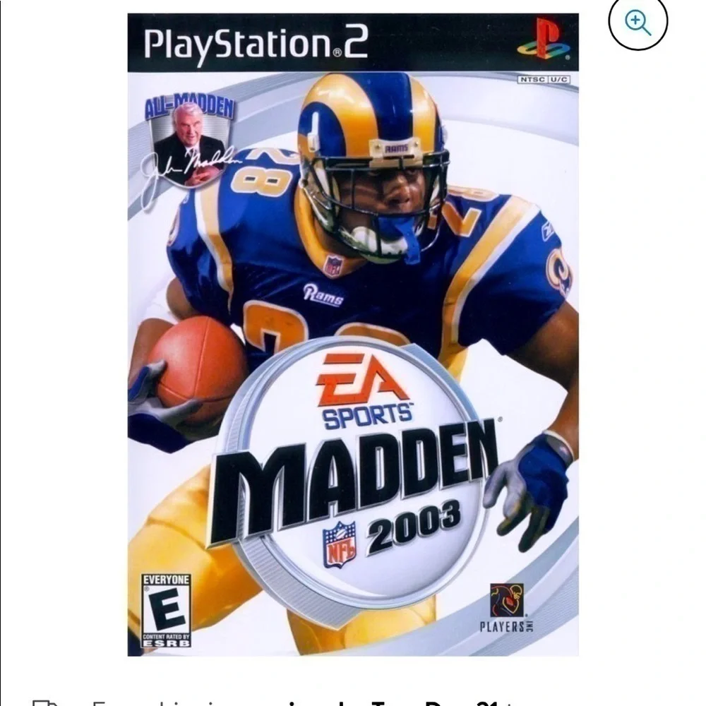 34. &35. MADDEN NFL 2003 for PlayStation 2 Video Game